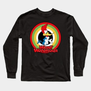 Woody Woodpecker Circle Style Long Sleeve T-Shirt